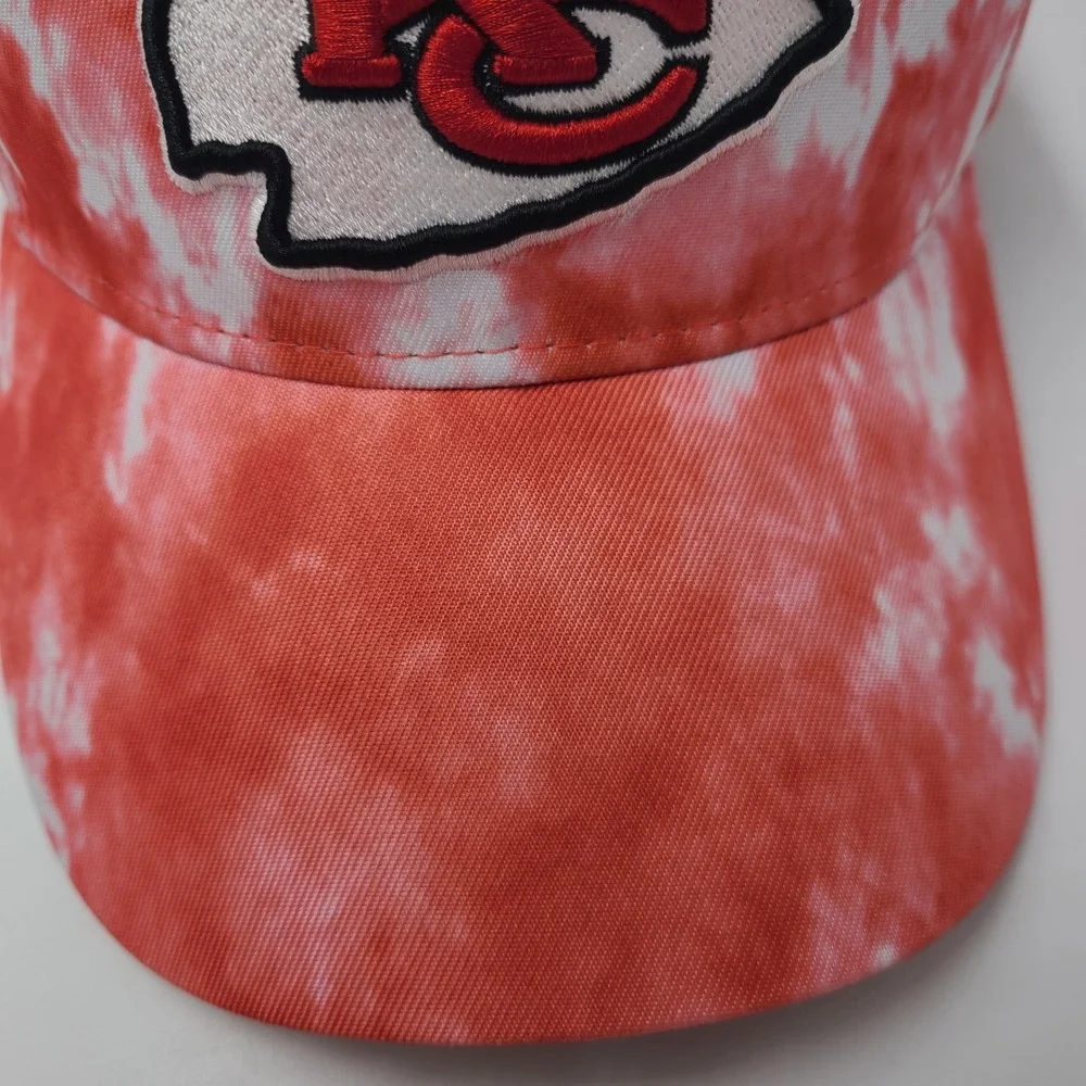 Youth Kansas City Chiefs Hat Snapback NFL Team Apparel Red White Tie Dye Boys